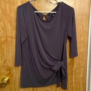 Quarter Sleeve blouse with tie front